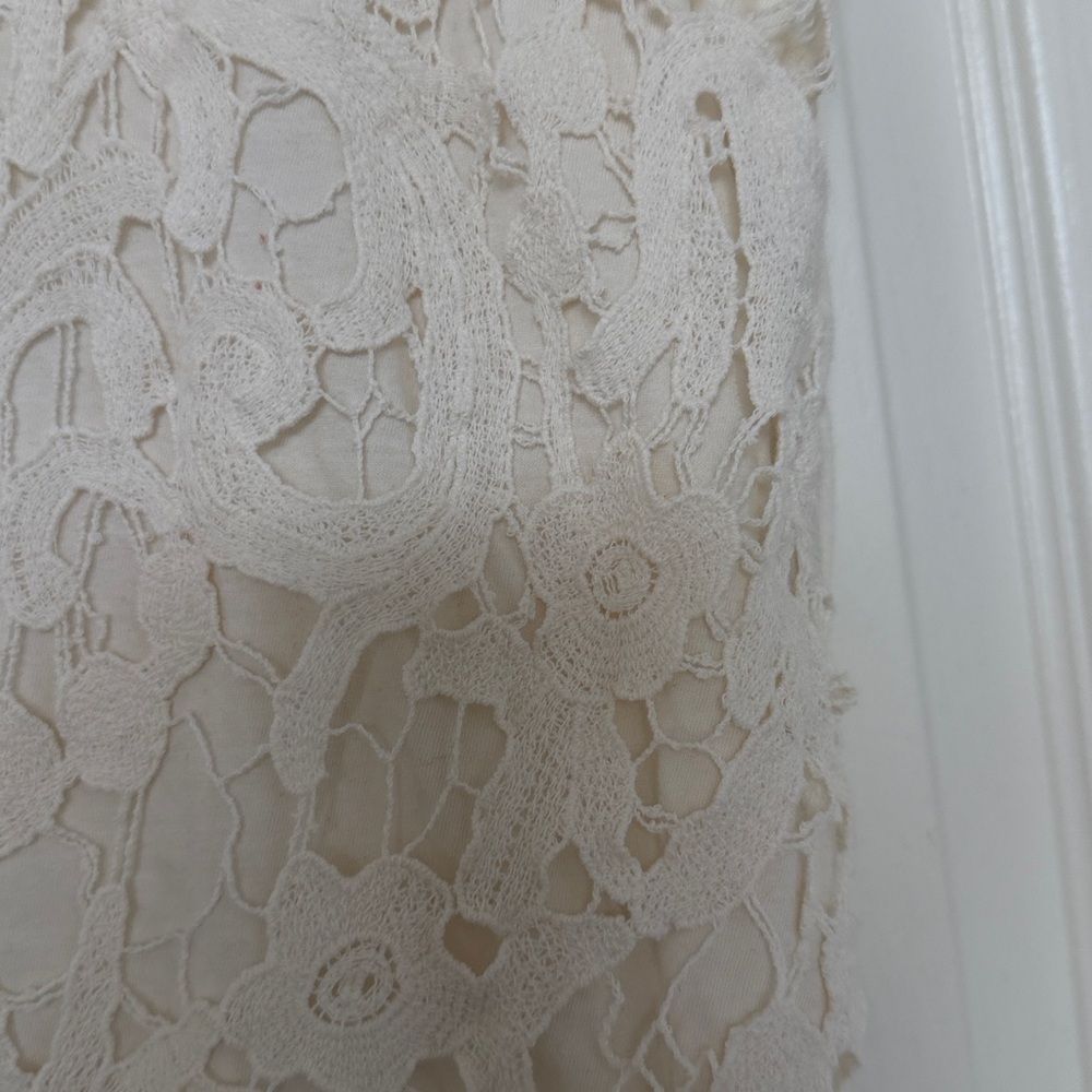 Anthropologie Lace Women’s Top - Cream - Picture 3 of 7